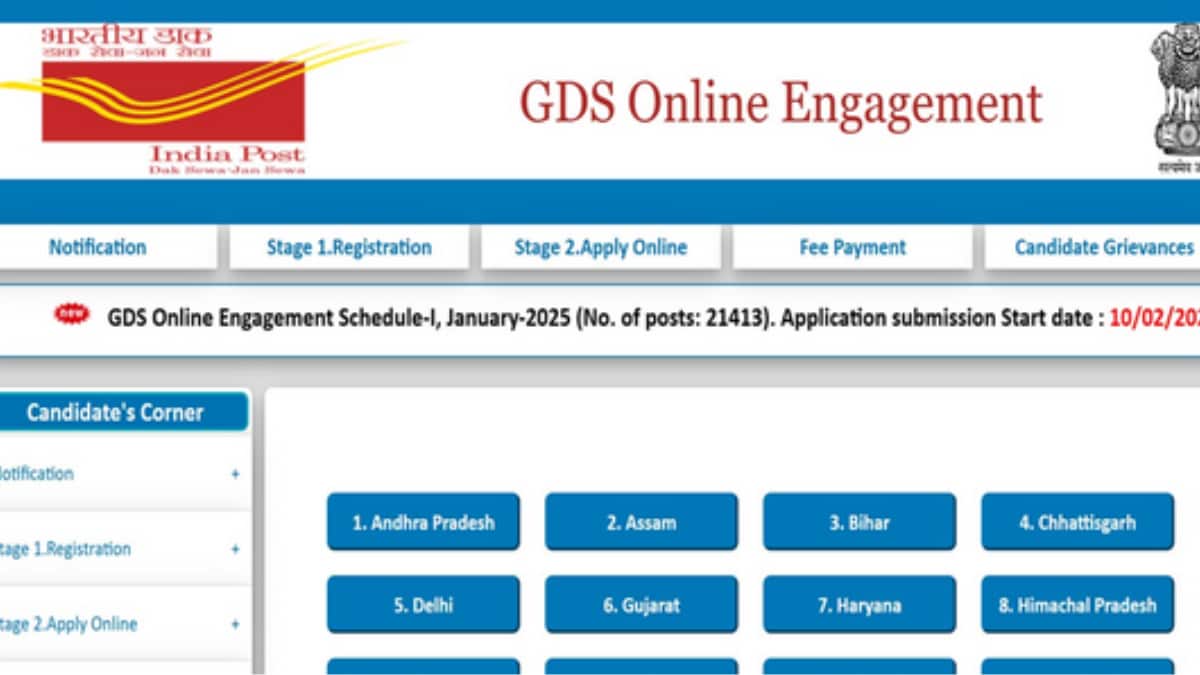 India Post GDS Recruitment 2025: Apply online for 21413 vacancies at indiapostgdsonline.gov.in; Check process here