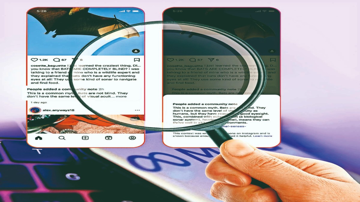 Meta has started testing its new community notes fact-checking tool based on crowdsourcing. (Image Source: Financial Express)