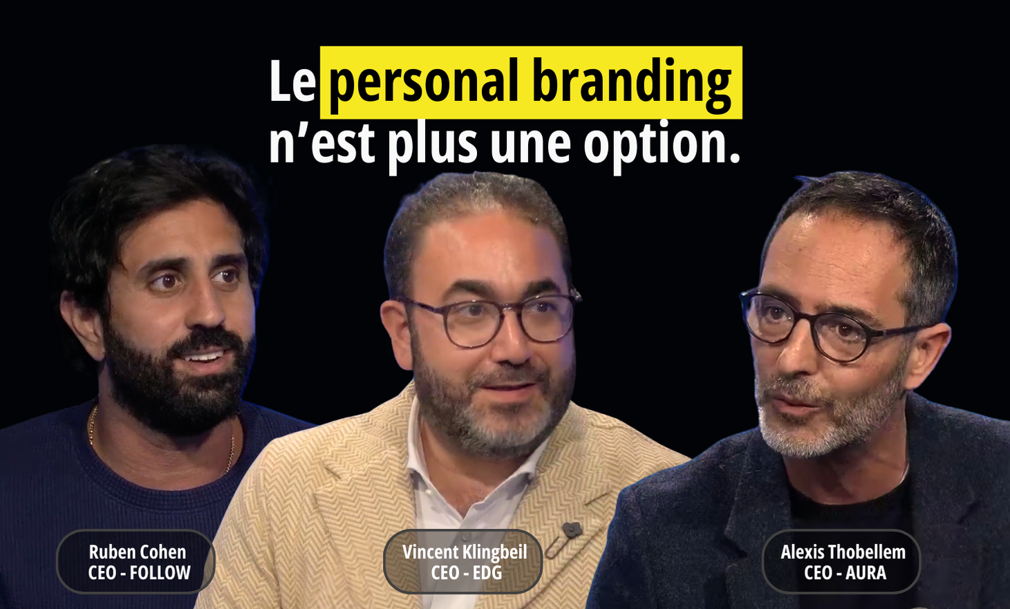 个人品牌不再是一种选择：Alexis Thobellem，Ruben Cohen和Vincent Klingbeil的Rex