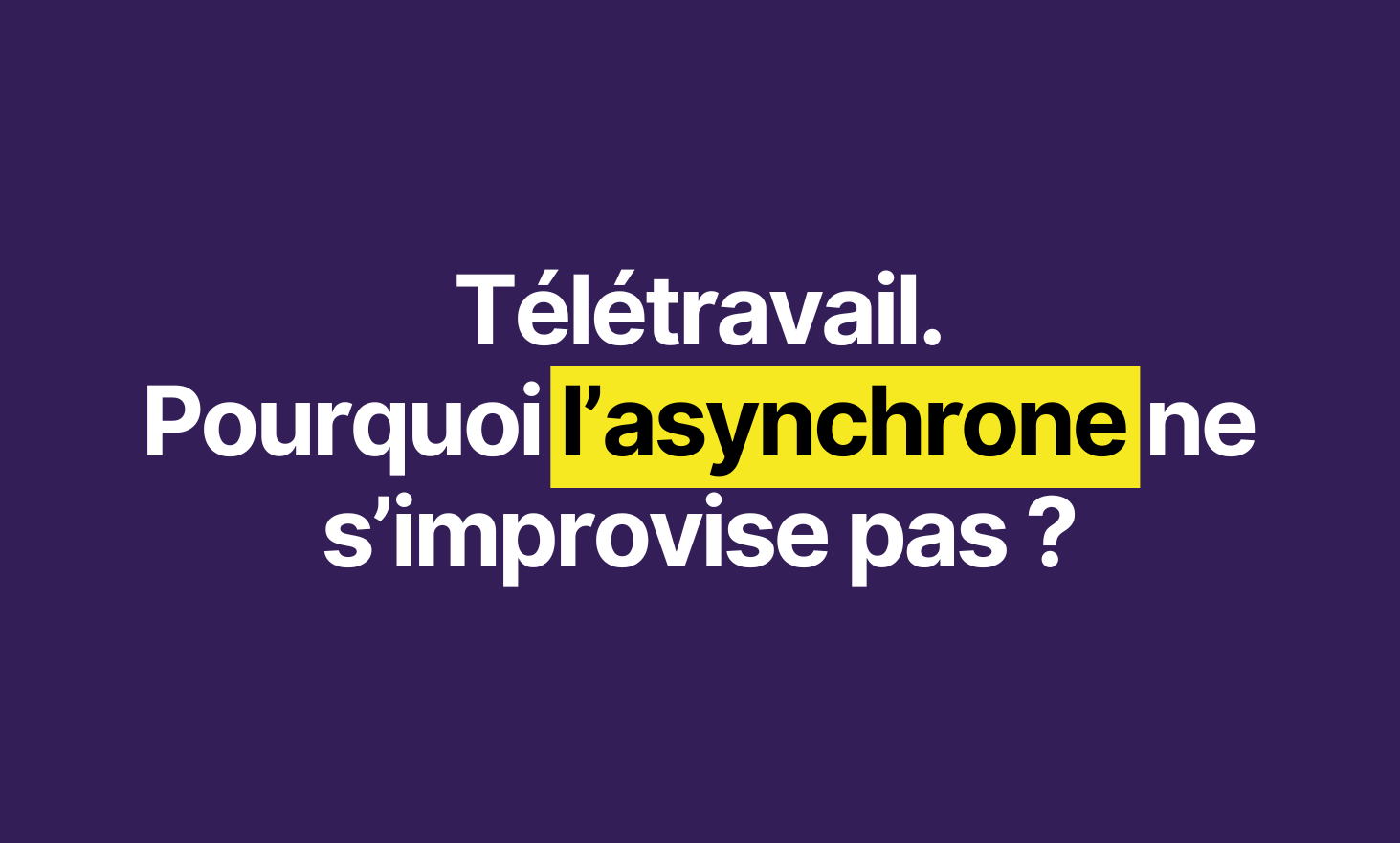 远程办公：为什么异步即兴演奏不能呢？