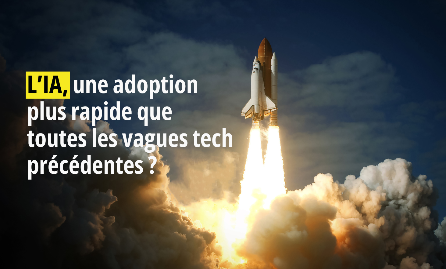 AI，比以前所有的技术革命更快地采用？