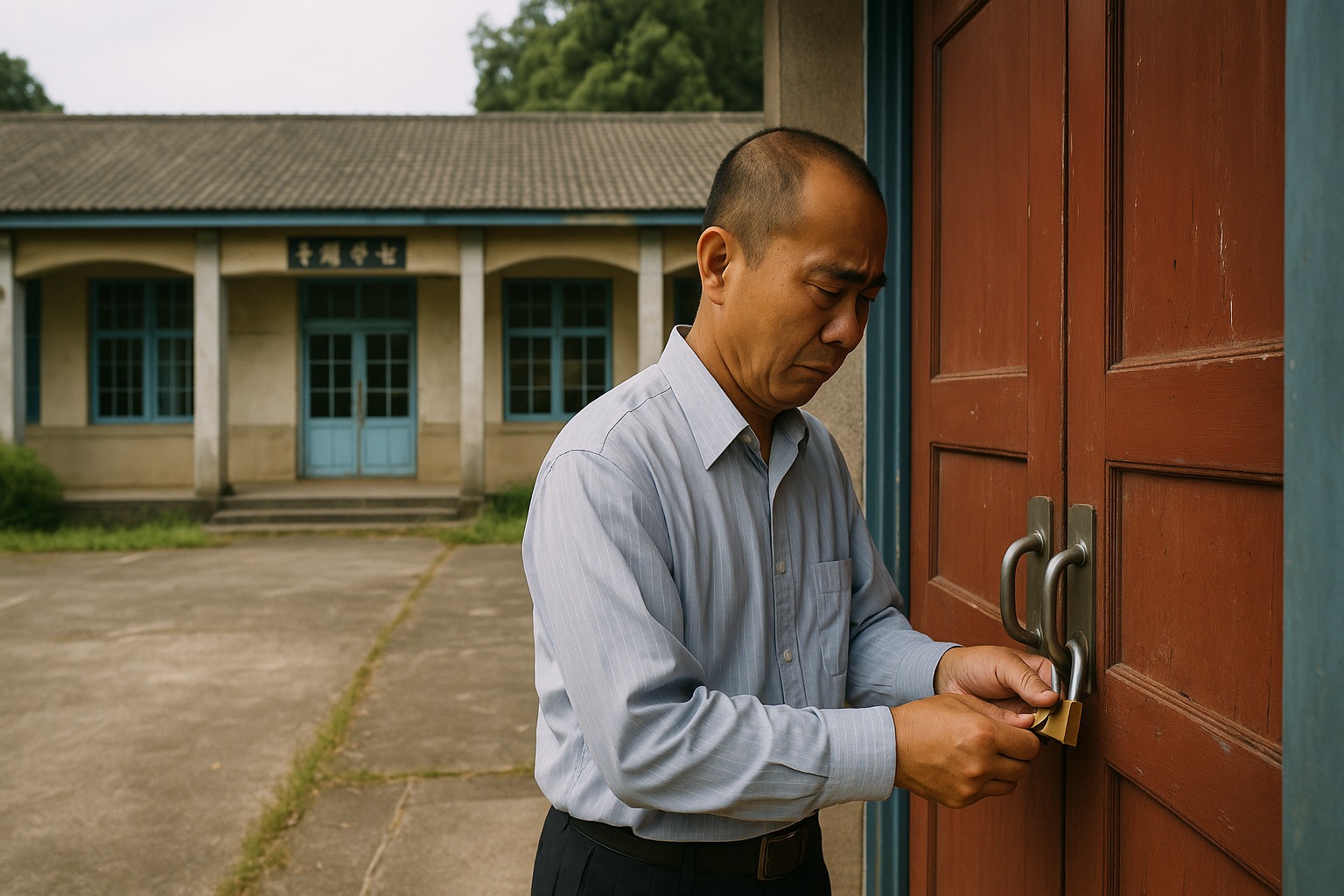 台灣這所學校 15 年沒新生，最後一位學生畢業後，老師含淚鎖門