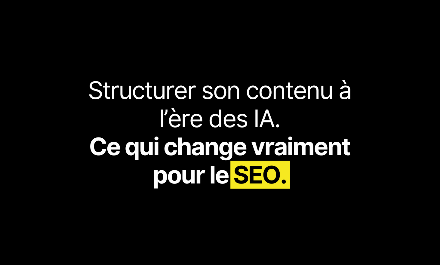 在AI时代构建其内容，这确实改变了SEO