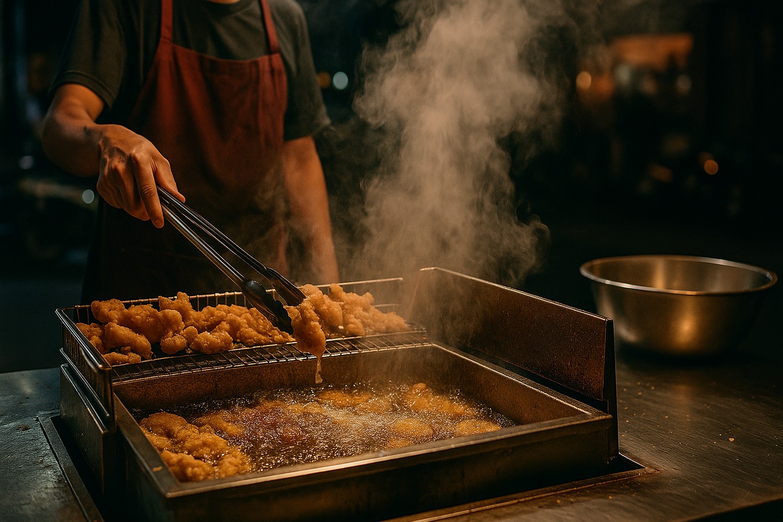 專家警告：這種夜市常見炸物釋放的油煙，比汽機車廢氣還毒
