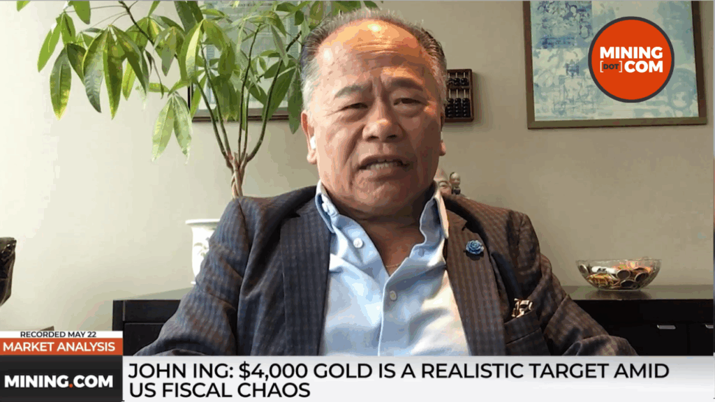 约翰·英格（John Ing）：4,000美元的黄金是美国财政混乱的现实目标