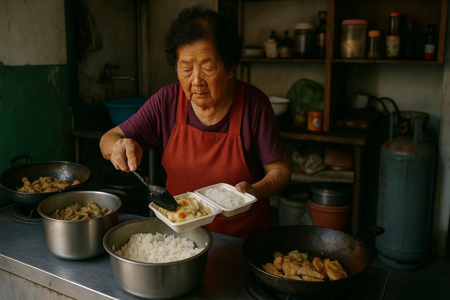 這位台南阿嬤每天煮飯賣 40 元便當，只為幫孫子還學貸