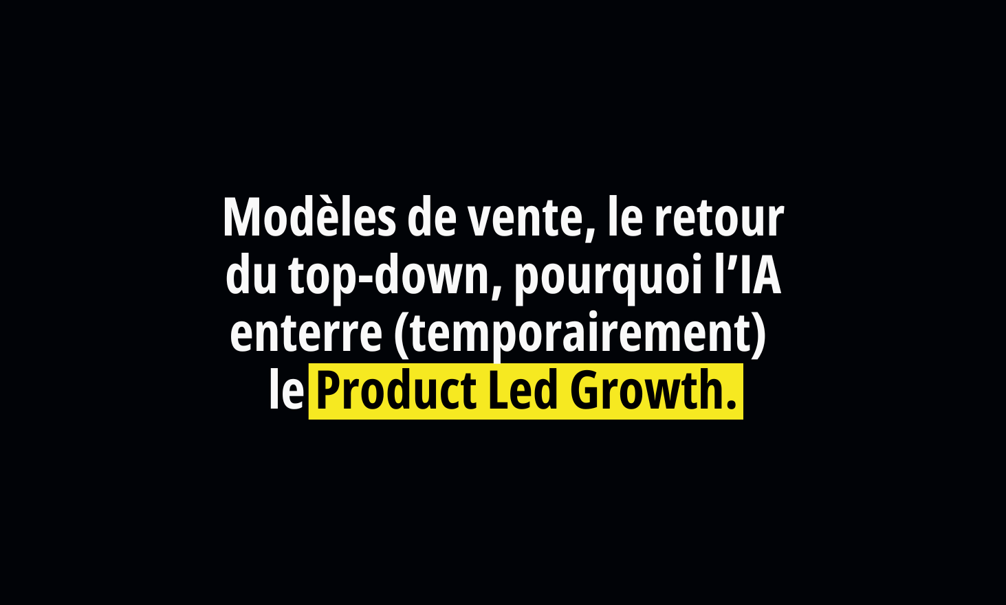 销售模型，自上而下的回报，为什么（暂时）肠道产品LED增长