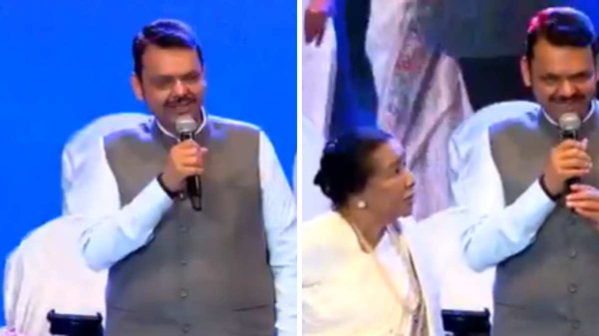 CM Fadnavis with Asha Bhosle