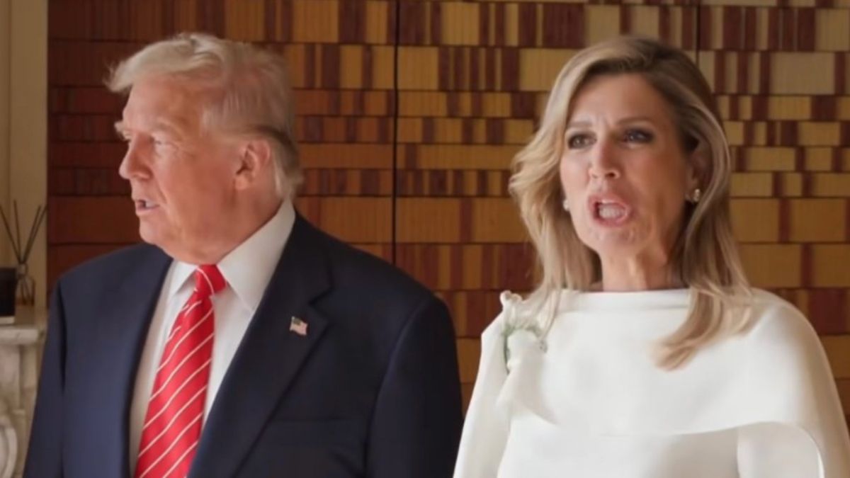 The footage was captured during Trump's brief visit to the Netherlands for the NATO summit, where he spent less than 24 hours. Rather than staying at a hotel, Trump was hosted at the Dutch royal residence, Huis Ten Bosch Palace.