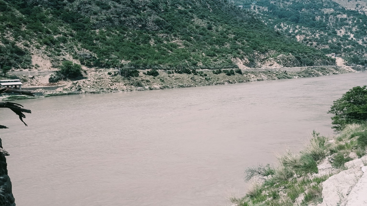 Chenab River in Jammu and Kashmir.