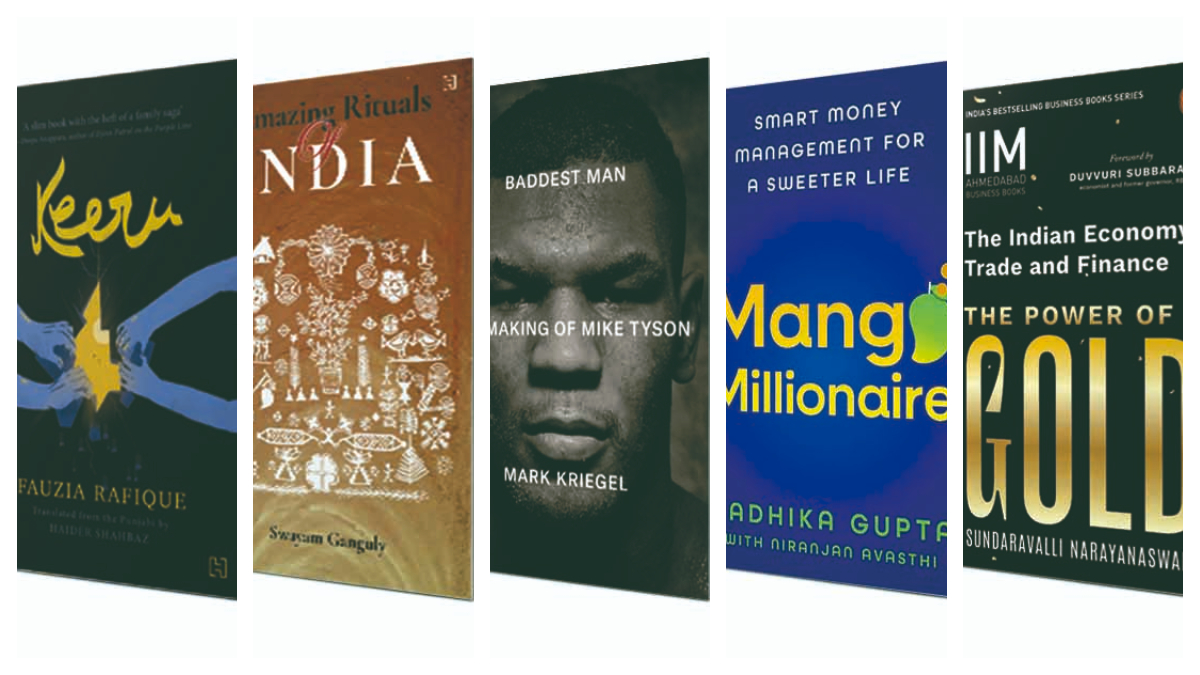 New Book Releases: Explore Gold's Power, Financial Wisdom, Boxing Legends, Indian Rituals, and Queer Joy. (Image Source: Company)