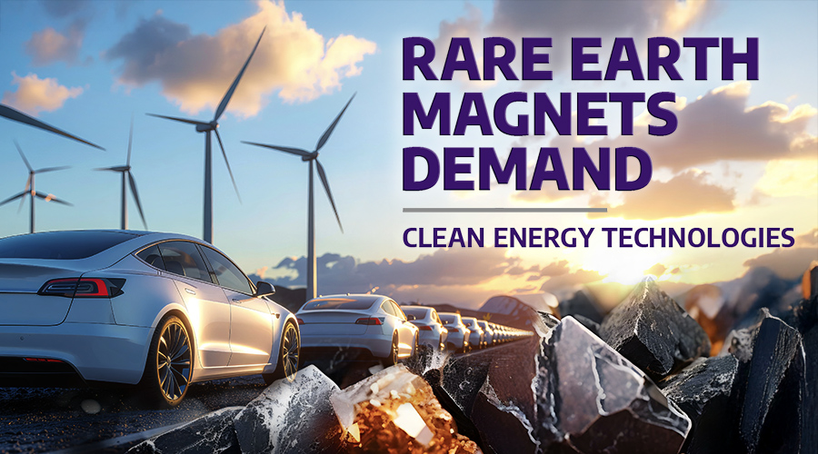 信息图：稀土磁铁对清洁能源技术的需求
