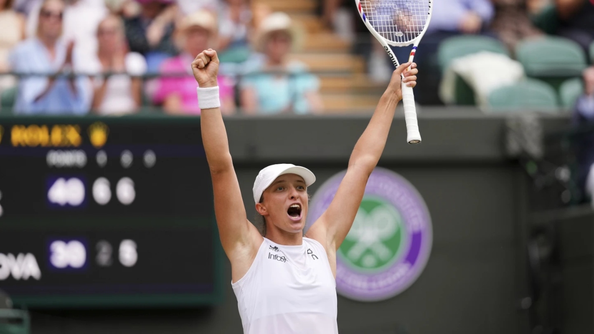 Iga Swiatek clinches first Wimbledon title with commanding victory over Amanda Anisimova