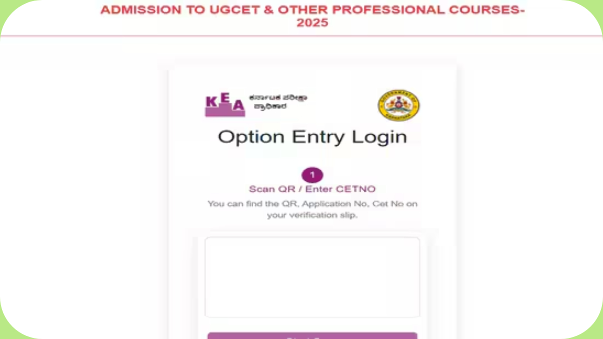 KCET Counselling 2025 Direct Link: Option Entry Begins at cetonline.karnataka.gov.in