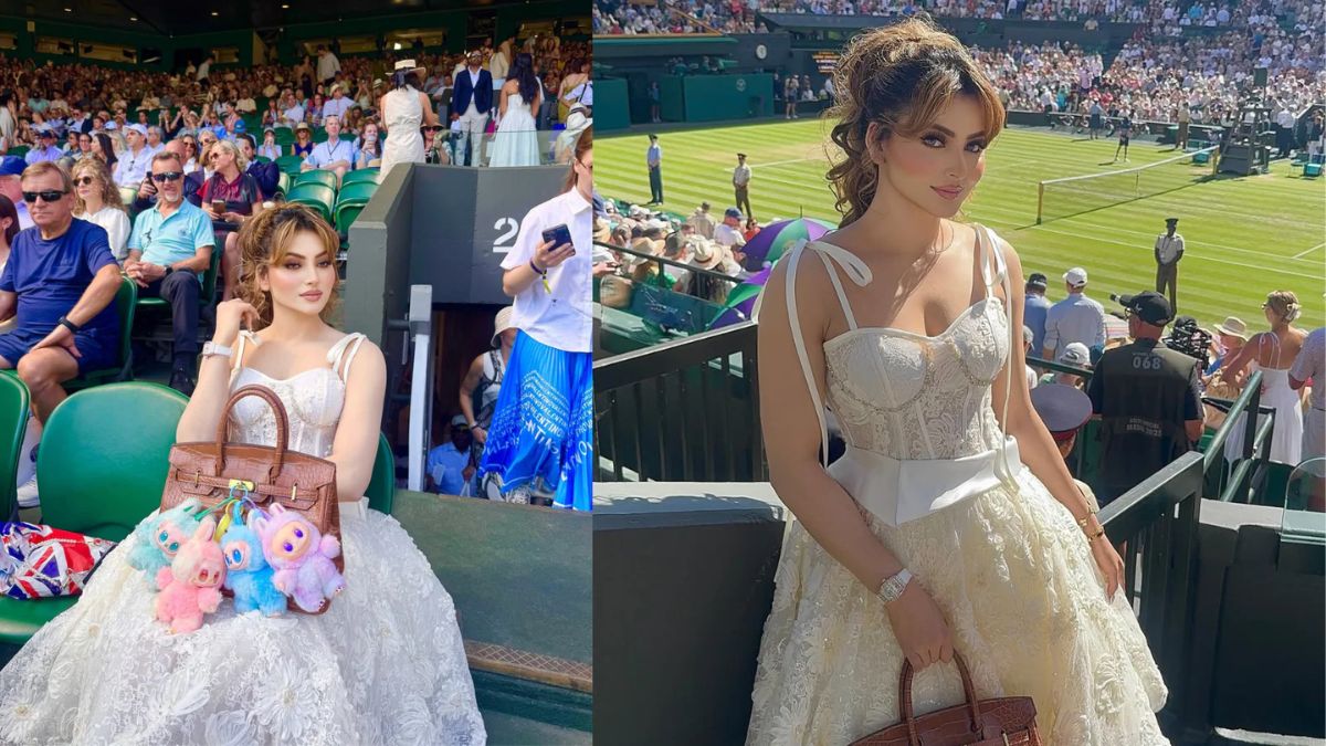 Urvashi Rautela Wimbledon four Labubu dolls