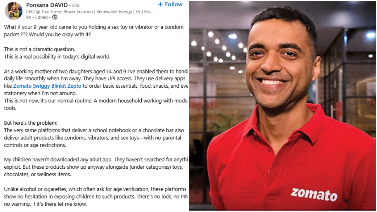 Zomato Deepinder Goyal reacts to viral LinkedIn post