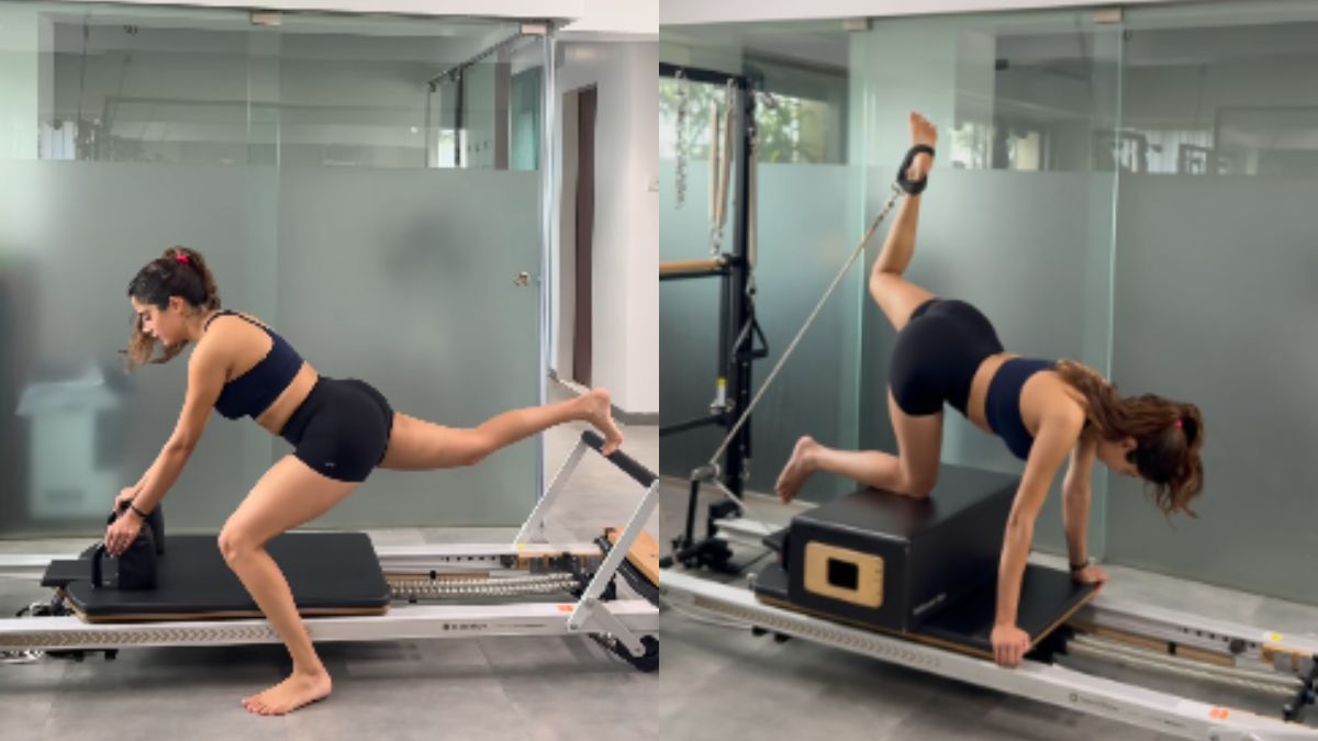 Janhvi Kapoor pilates workout