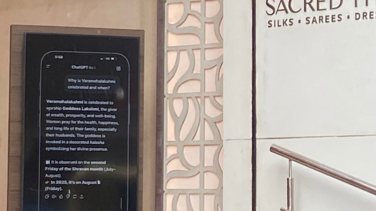 'Just Bengalore things..' Saree shop’s ChatGPT-inspired ad wins hearts before Varamahalakshmi festival