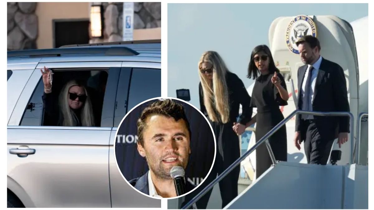 Charlie Kirk’s wife, Erika Frantzve makes first public appearance after his tragic death along with Usha Vance