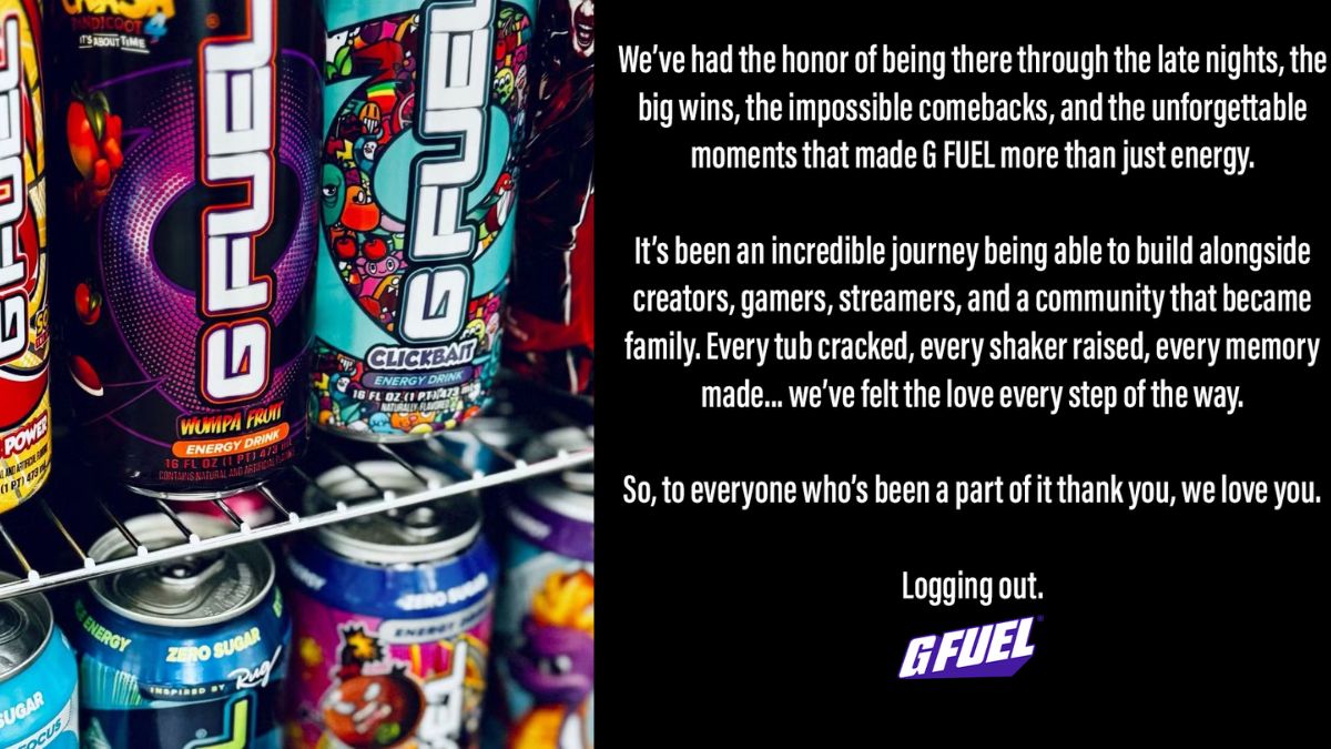 Is G Fuel shutting down? Fans confused over its ‘end of an era’ post on social media