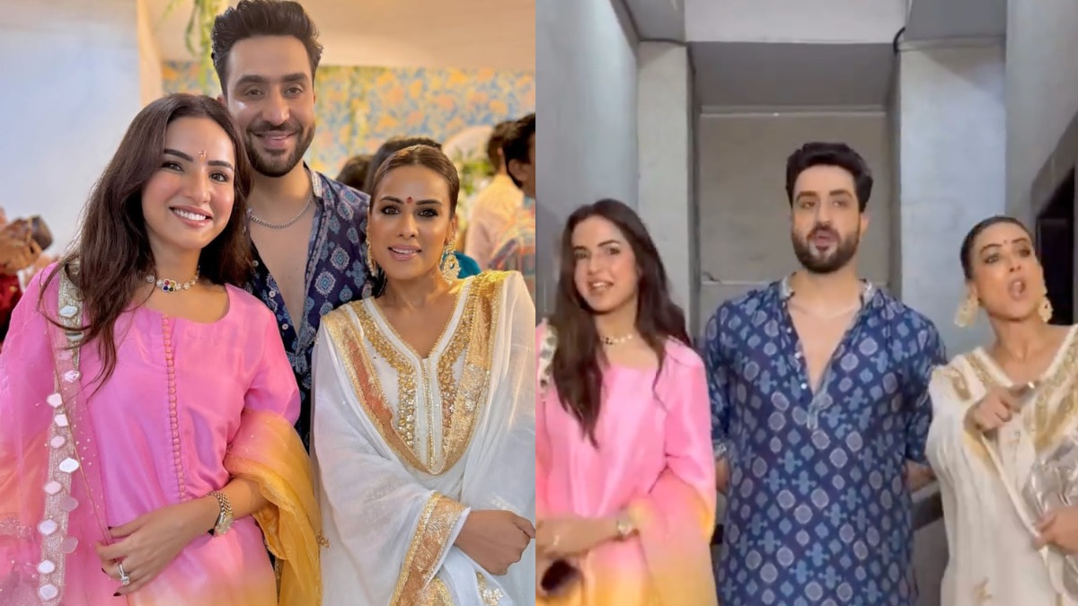 When photographers, during Ganpati celebrations at actor Ankita Lokhande’s house, chanted “Ganpati Bappa”, Goni didn’t say “Morya” like his girlfriend Jasmin Bhasin and friend Nia Sharma. He instead stood there in silence and kept on chewing gum while looking around awkwardly.