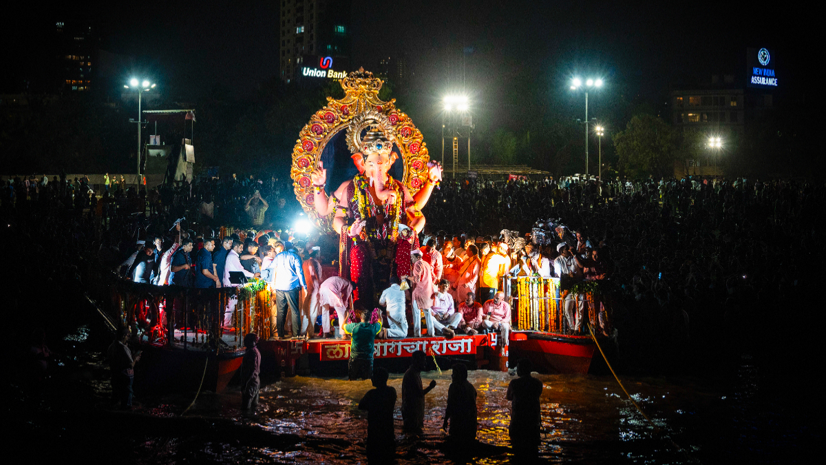 Mumbai's lalbaugcha raja immersion delayed