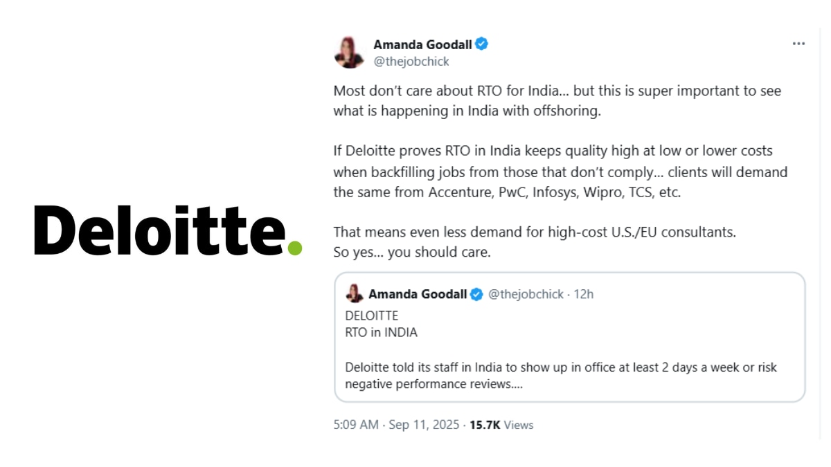 Deloitte’s India directive comes at a time when the firm is tightening attendance rules globally. In the US, staff in the tax division were recently told that office presence would directly affect their annual bonuses.