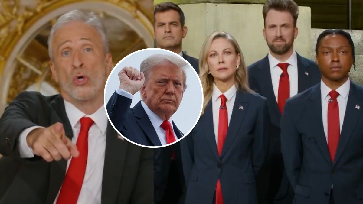 ‘Oh Donald, we love you’: Jon Stewart roasts Trump with ‘praise song’ after Jimmy Kimmel’s show gets suspended