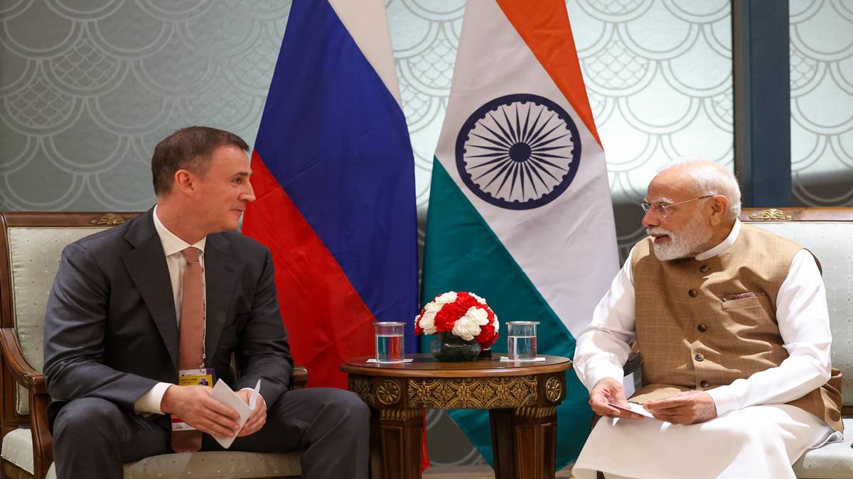 PM Modi with Russian Deputy PM Dmitry Patrushev