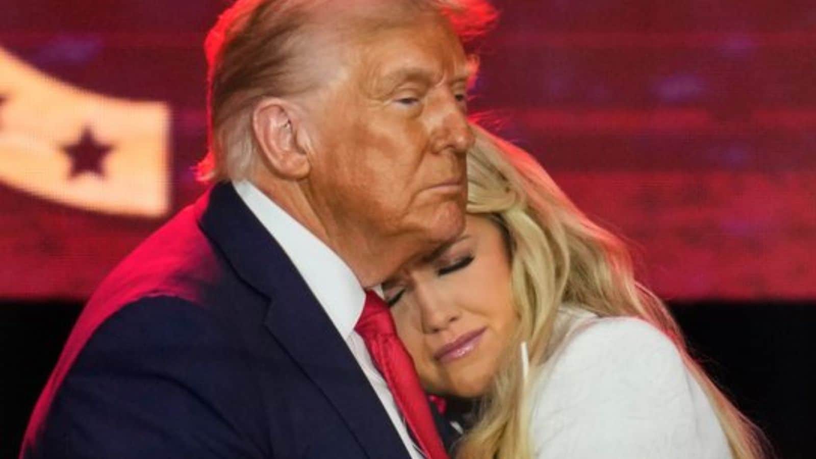 Trump speaking at Charlie Kirk’s memorial in Glendale, Arizona.