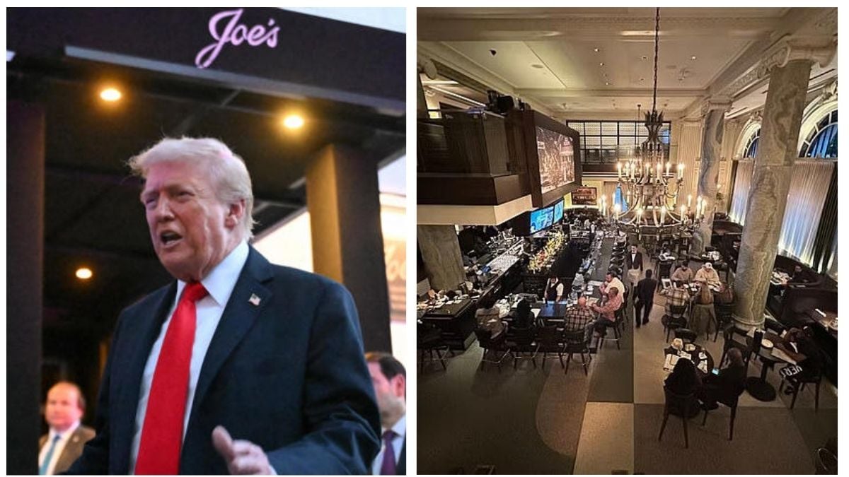 Trump encounters protesters while dining at Washington, D.C., restaurant for the first time in his second stint