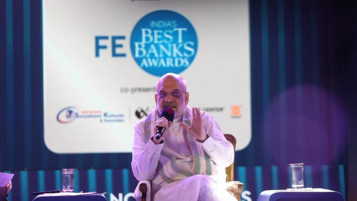 amit shah on india-us trade deal, india-us trade deal, fe best banks awards, amit shah, india news