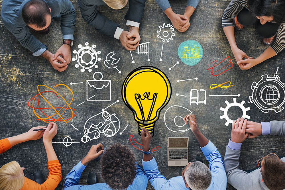 集思广益的方法来产生破坏性的想法