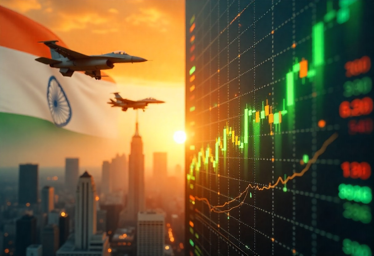 Goldman Sachs highlights Solar Industries, PTC Industries, Astra Microwave, Data Patterns, Azad Engineering, BEL, HAL, and BDL in India’s defence and aerospace growth story.