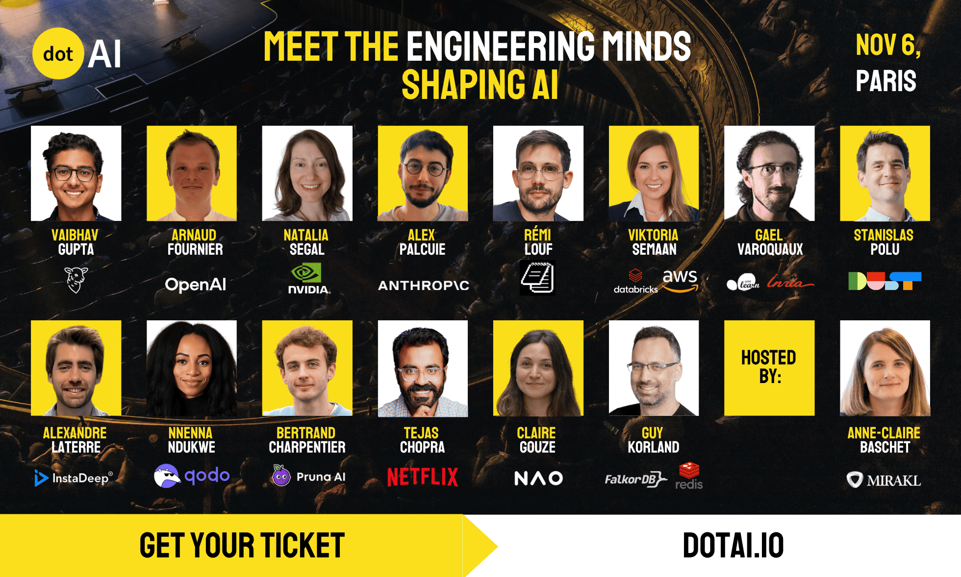 在短短 1 天内与最优秀的 AI 构建者见面：Anthropic、NVIDIA 和 OpenAI 将在巴黎独家亮相。