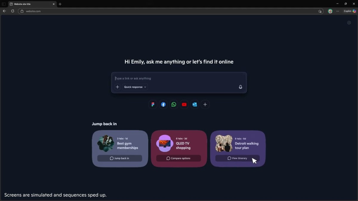 Microsoft Edge copilot mode