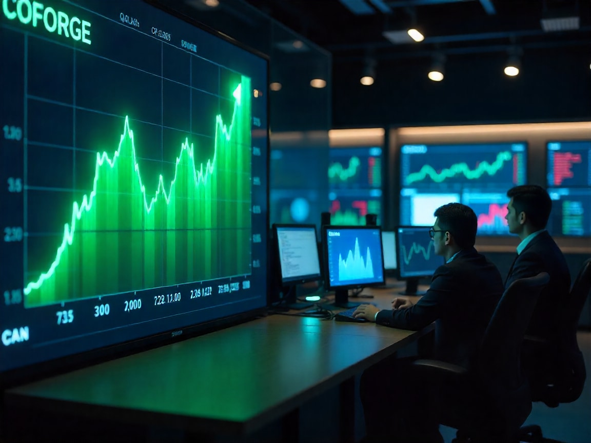coforge share price q2 results 2025 jm financial nuvama target price