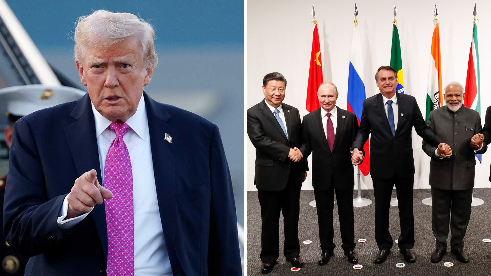 Trump Warns BRICS Nations: “10% Tariffs Coming If You Challenge the Dollar”