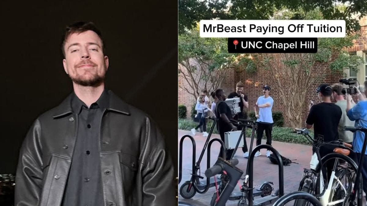 MrBeast at UNC - viral video
