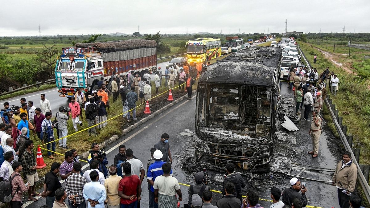 Kurnool bus tragedy, Kurnool bus fire, andhra pradesh bus fire, andhra bus fire, andhra pradesh
