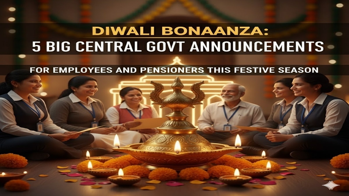 Diwali bonanza: 5 big central govt announcements for employees and pensioners this festive season