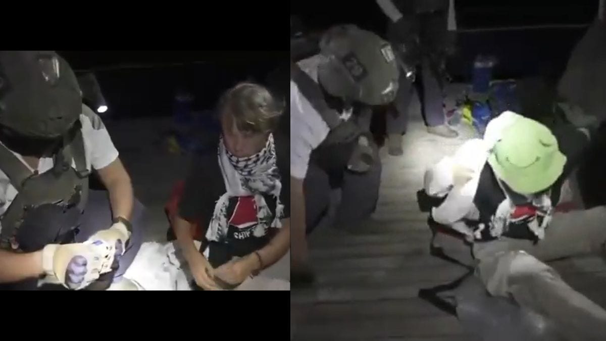 Greta Thunberg arrest video