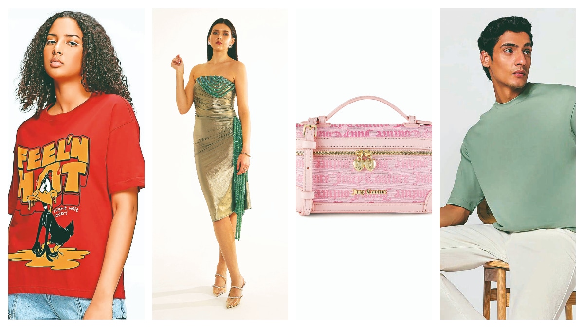 Y2K-inspired collections from brands such as XYXX, Aza Fashions, Bewakoof, and Juicy Couture.