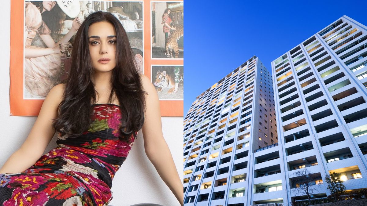 Bollywood actress Preity Zinta recently sold her Bandra apartment for Rs 14.08 crores. (Image source: Canva, Preity Zinta/Instagram)